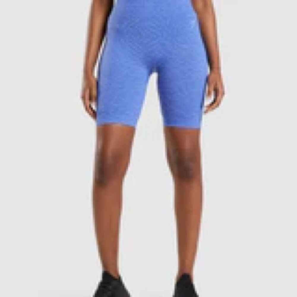 Gymshark Adapt Animal Seamless Cycling Shorts - Court Blue